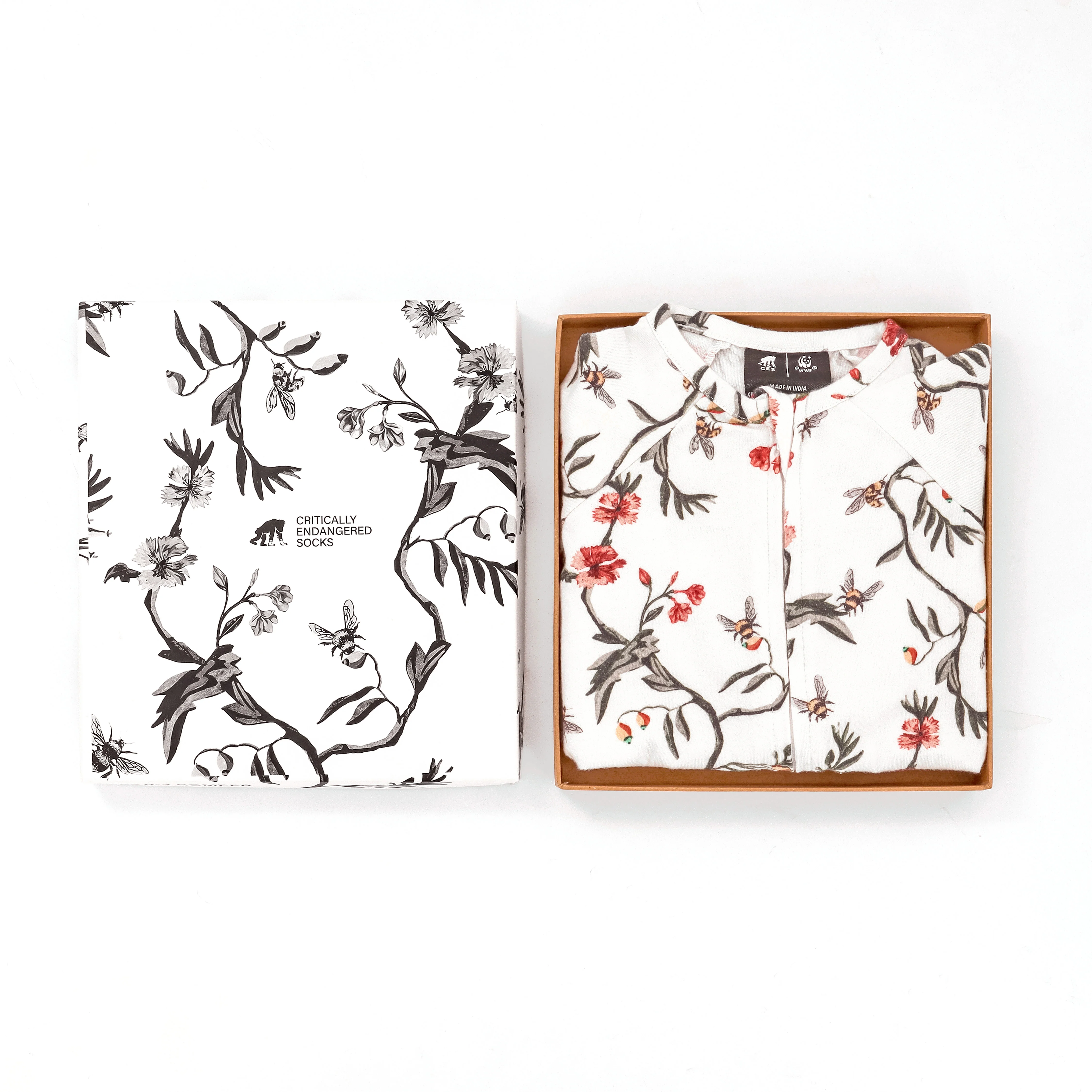 Critically Endangered Baby Romper Set - Bee - Image 4