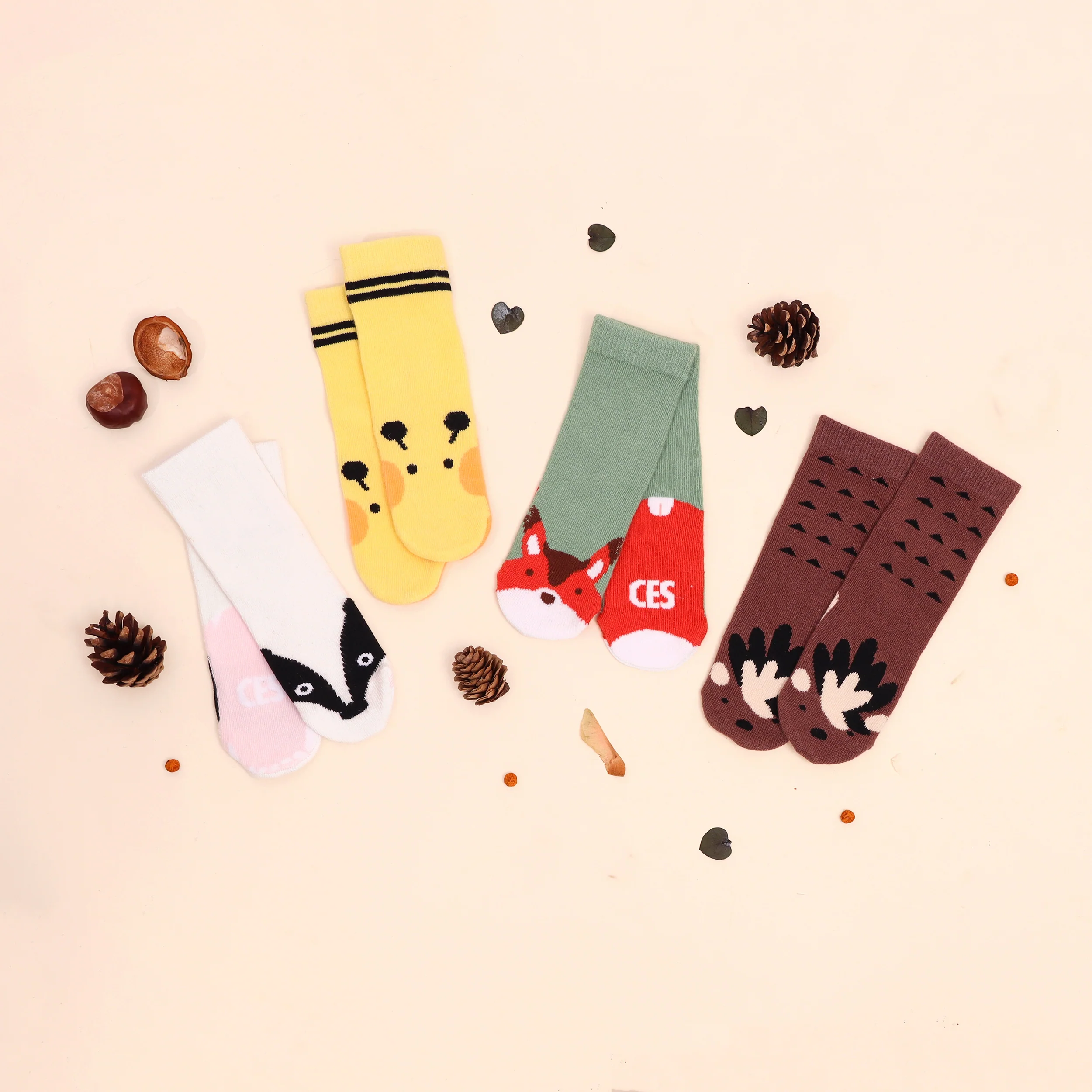 Critically Endangered Baby Socks - UK Nature 4 pack