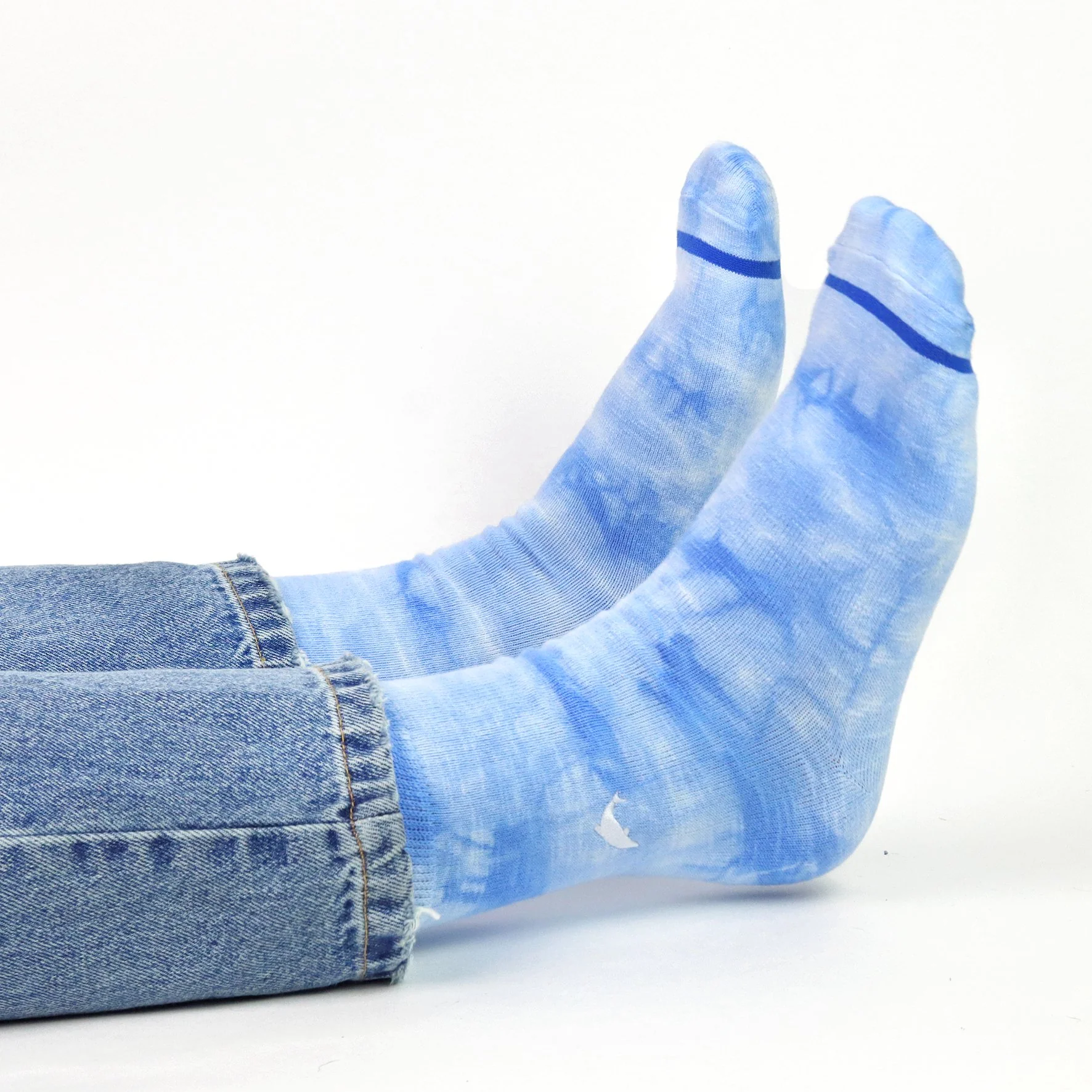 Critically Endangered Tie Dye Adult Socks - Dolphin - Image 3