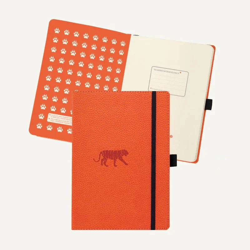 Dingbats Orange Tiger A5 Notebook - Image 2