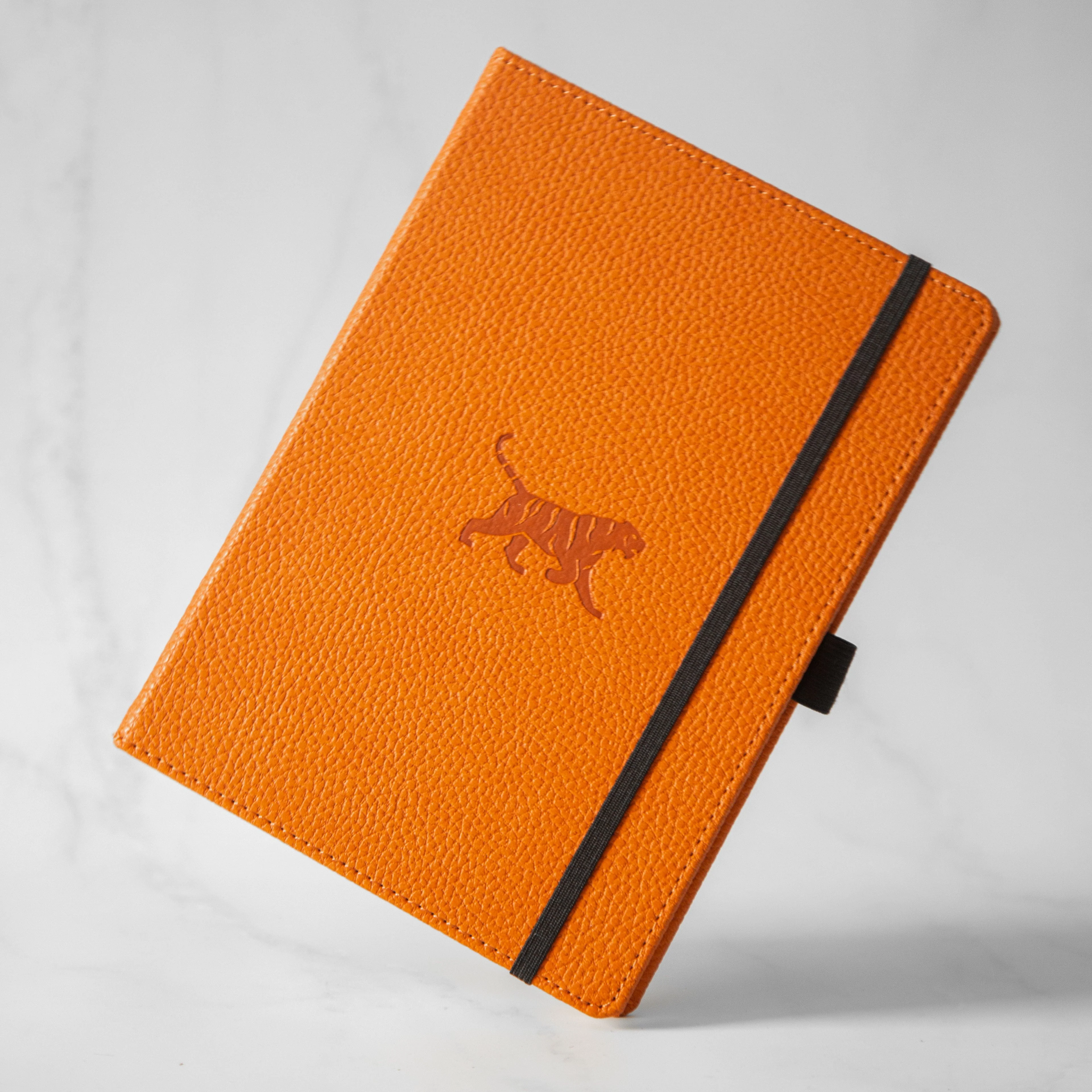 Dingbats Orange Tiger A5 Notebook - Image 7