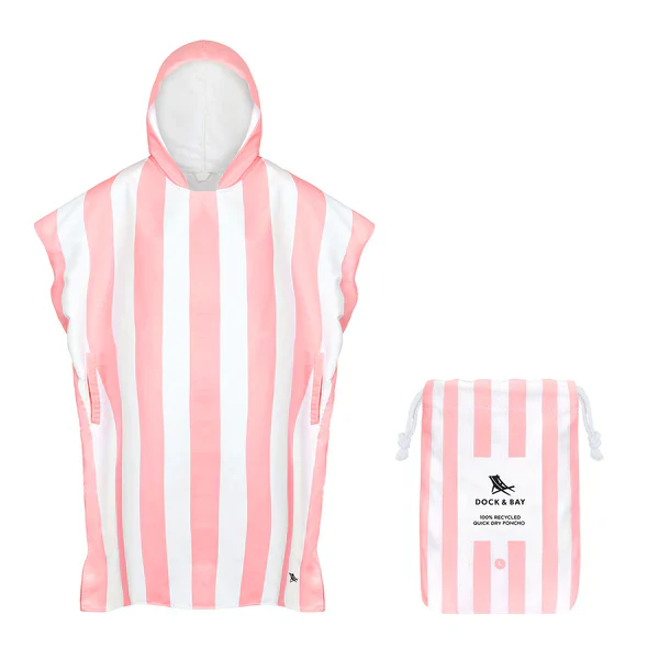 Dock & Bay Adult Poncho - Malibu Pink - Image 12