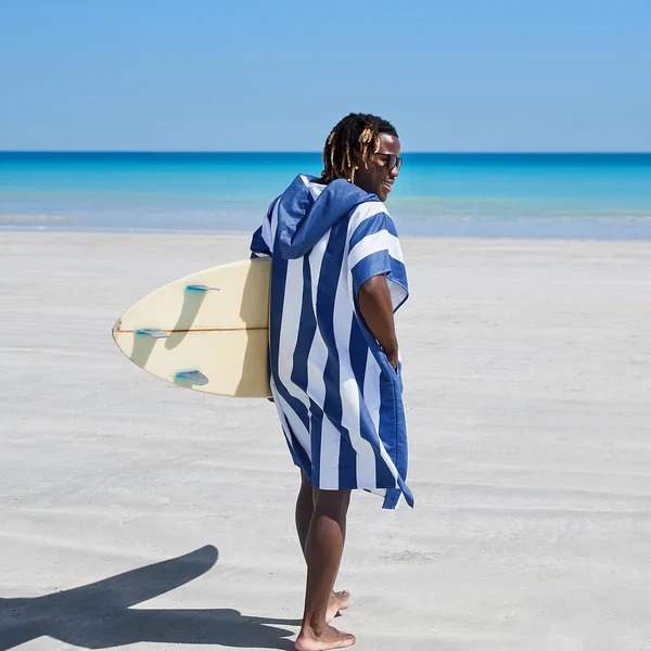 Dock & Bay Adult Poncho - Whitsunday Blue - Image 4