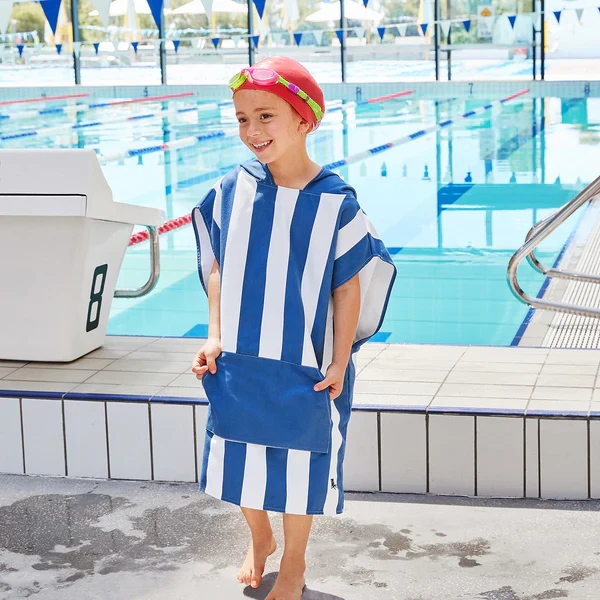Dock & Bay Kids Poncho - Whitsunday Blue - Image 8