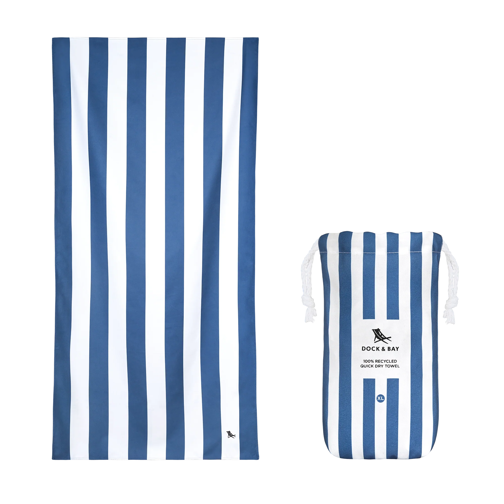 Dock & Bay Quick Dry Beach Towel - Whitsunday Blue - Image 16
