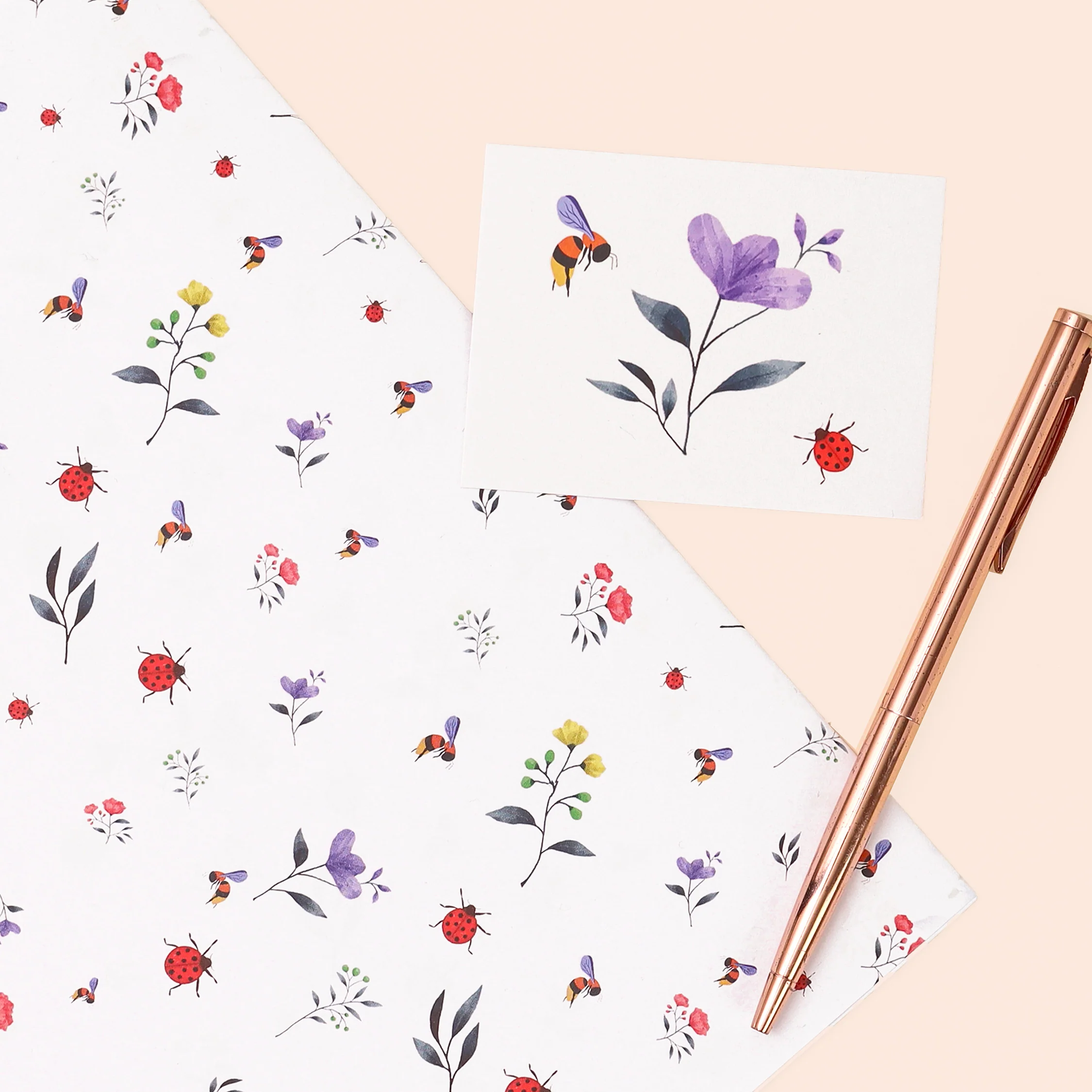 Elizabeth Grant Busy Bees Wrapping Paper - Image 4