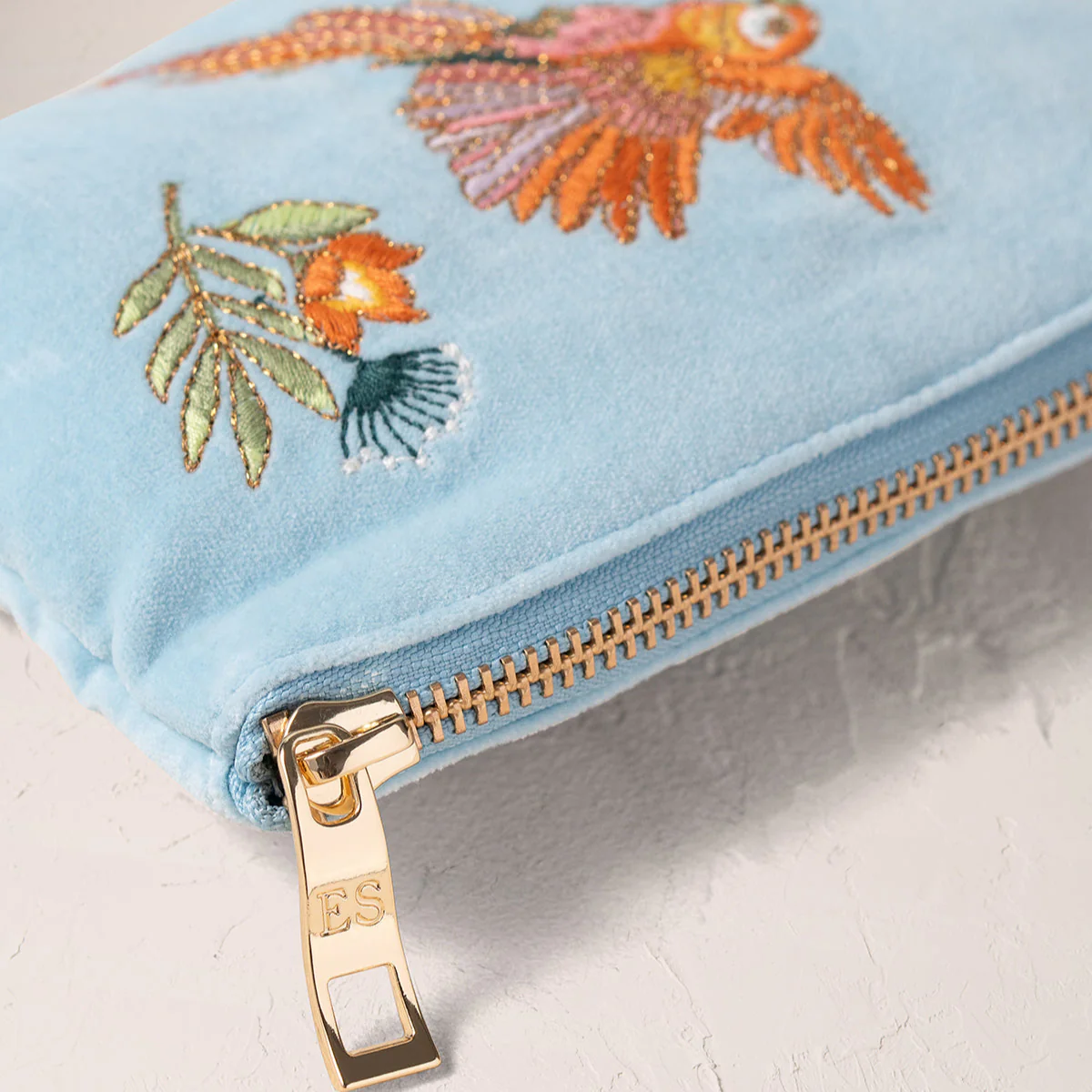 Flying Parrots Coin Purse - French Blue - Image 3