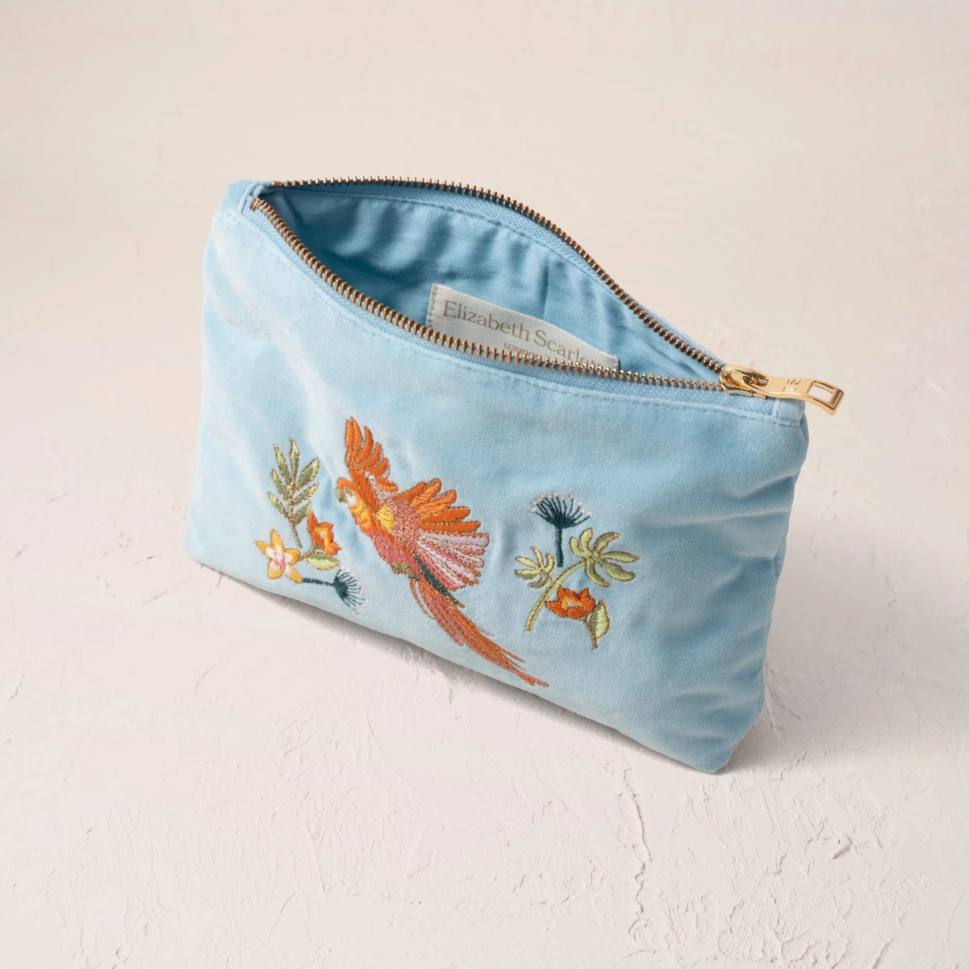 Flying Parrots Mini Pouch - French Blue - Image 3
