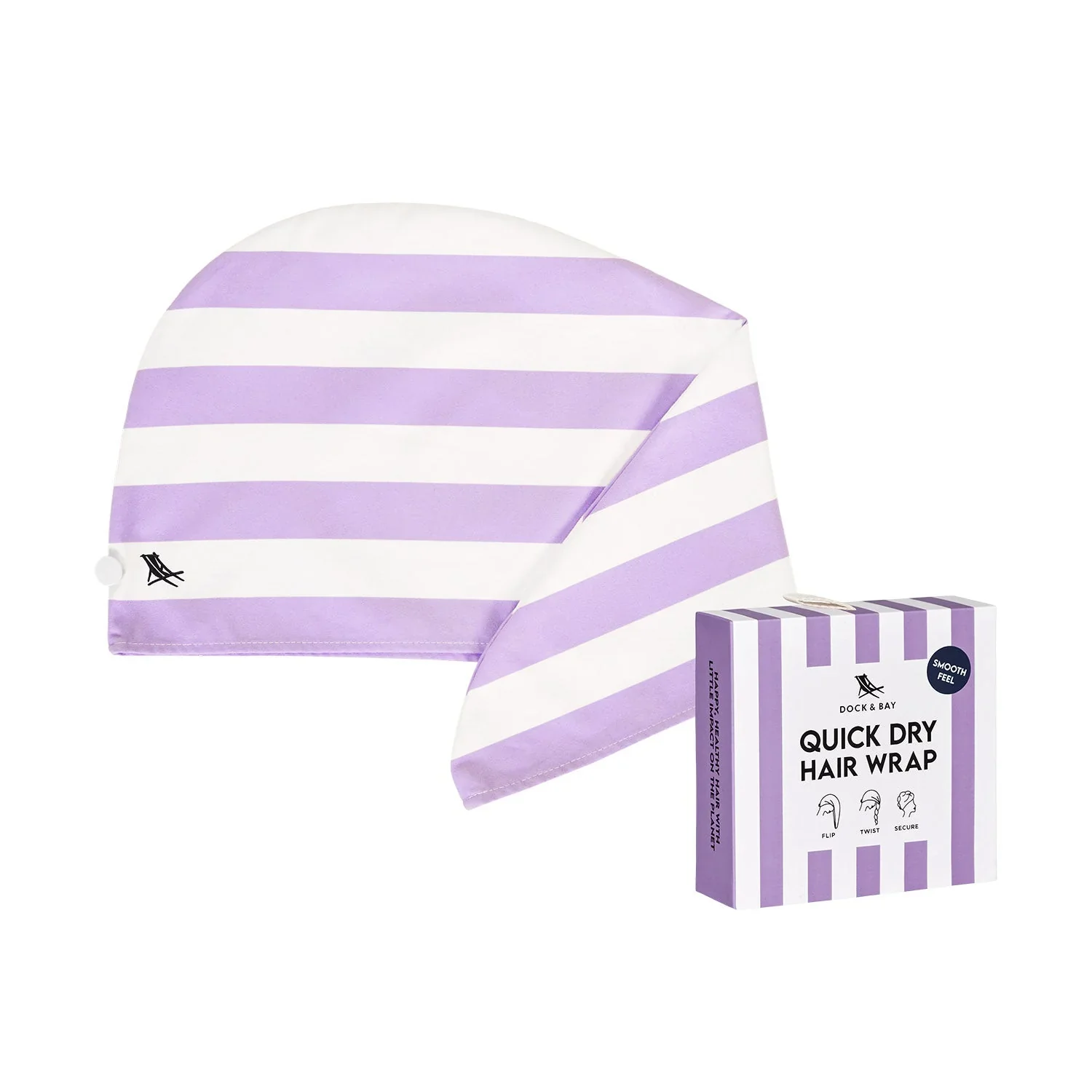 Dock & Bay Hair Wrap - Lombok Lilac - Image 8