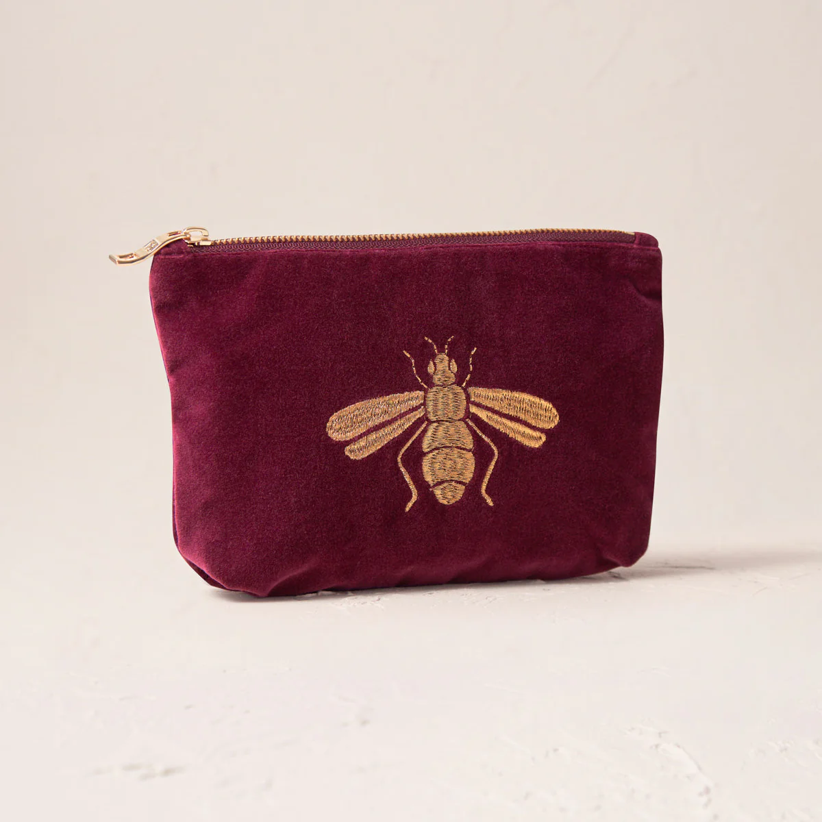 Honey Bee Mini Pouch - Plum - Image 3