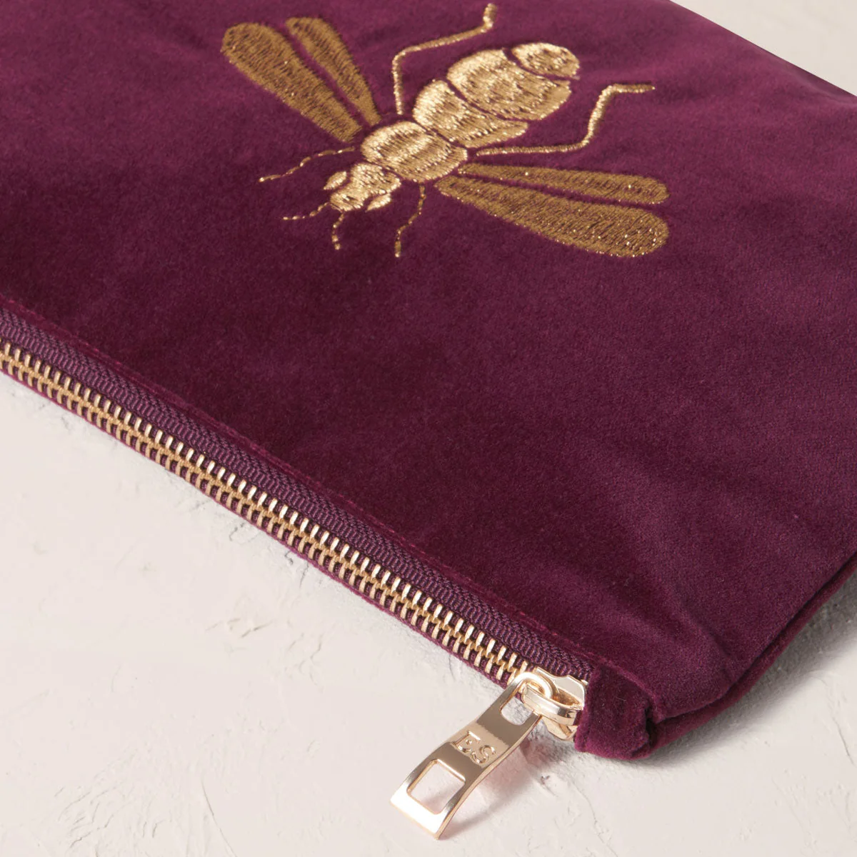 Honey Bee Mini Pouch - Plum - Image 4