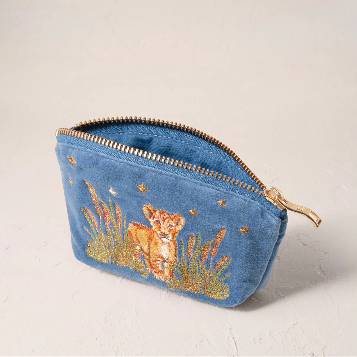 Lion Pride Coin Purse - Dusky Blue - Image 3