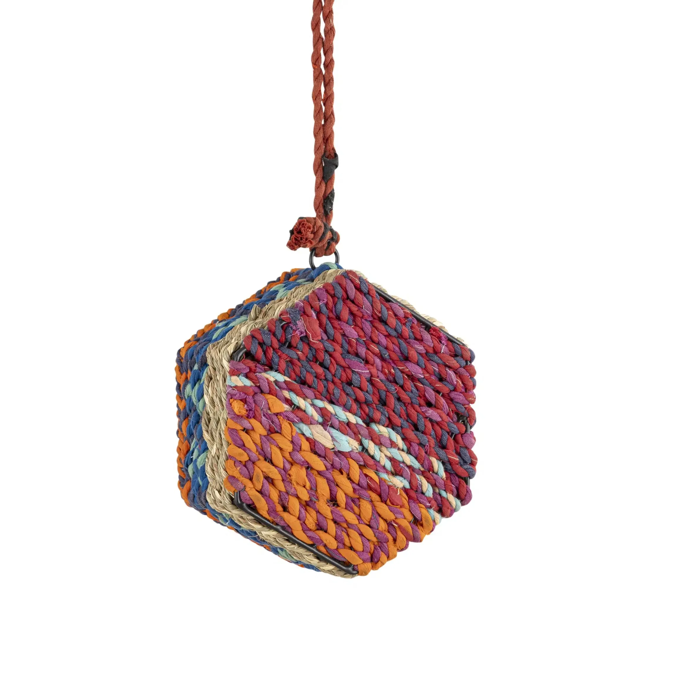 Munja & Reclaimed Sari Fabric Bee House - Image 2