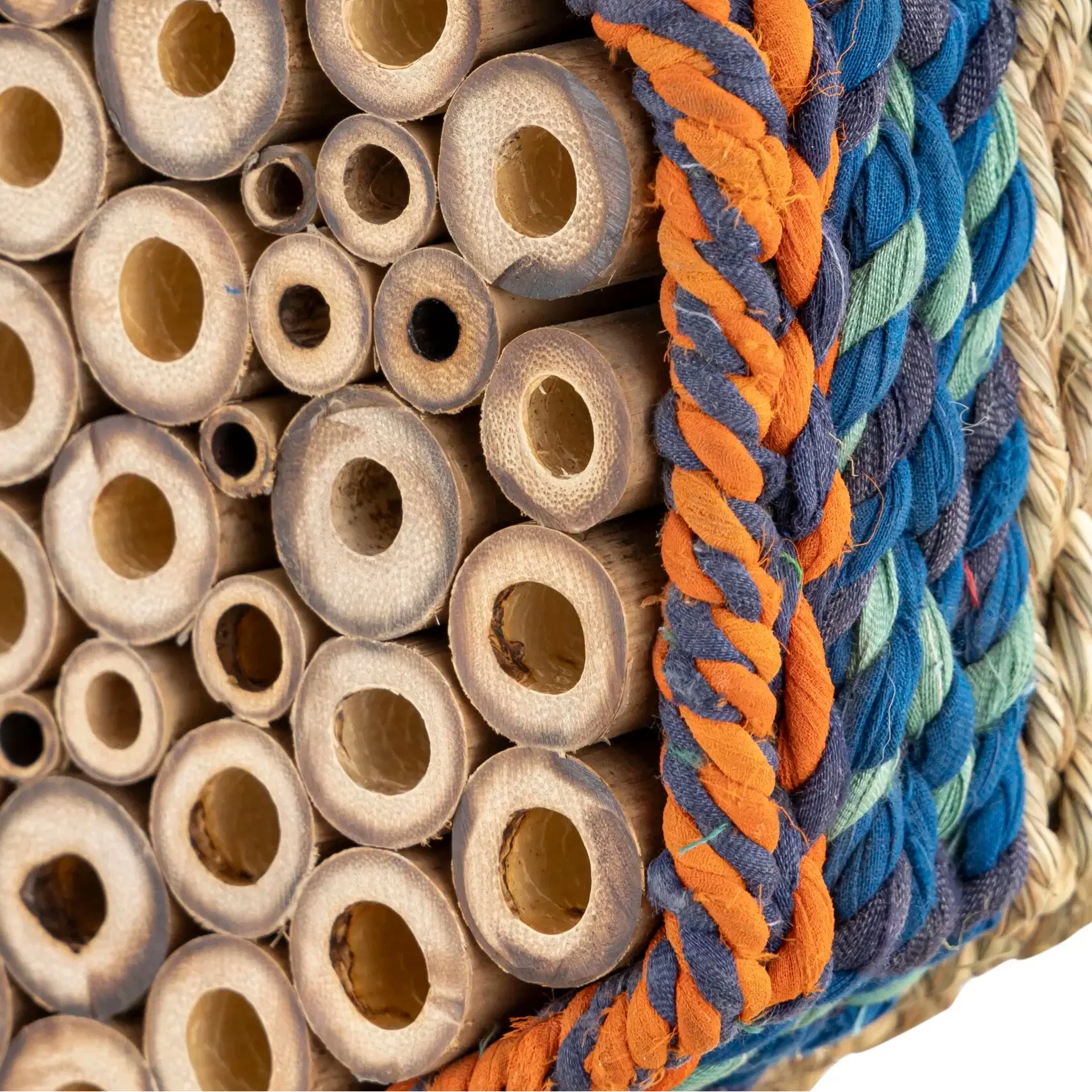Munja & Reclaimed Sari Fabric Bee House - Image 3