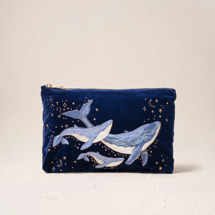 Mystical Whale Everyday Pouch - Navy
