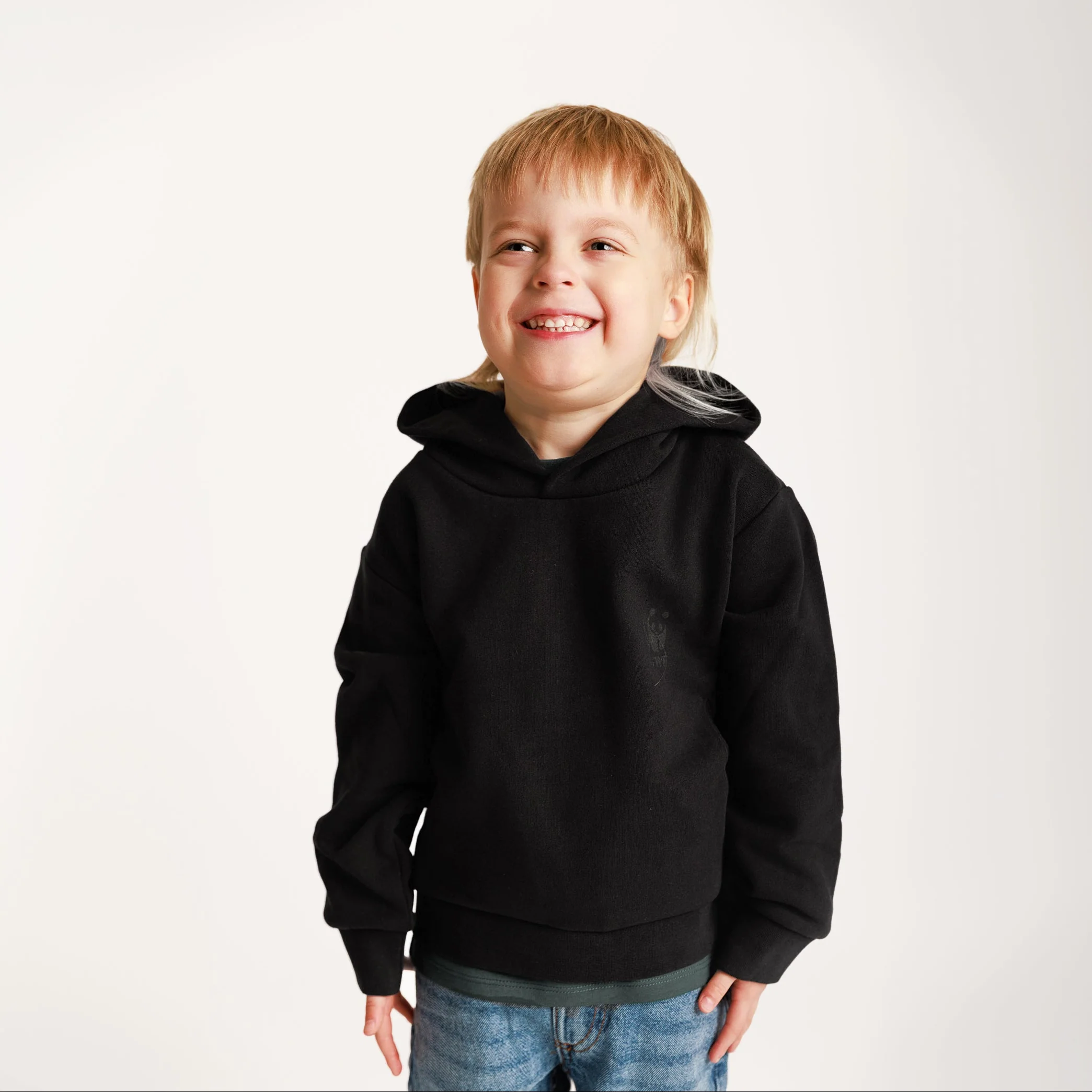 PANGAIA Kids Hoodie - Black - Image 4