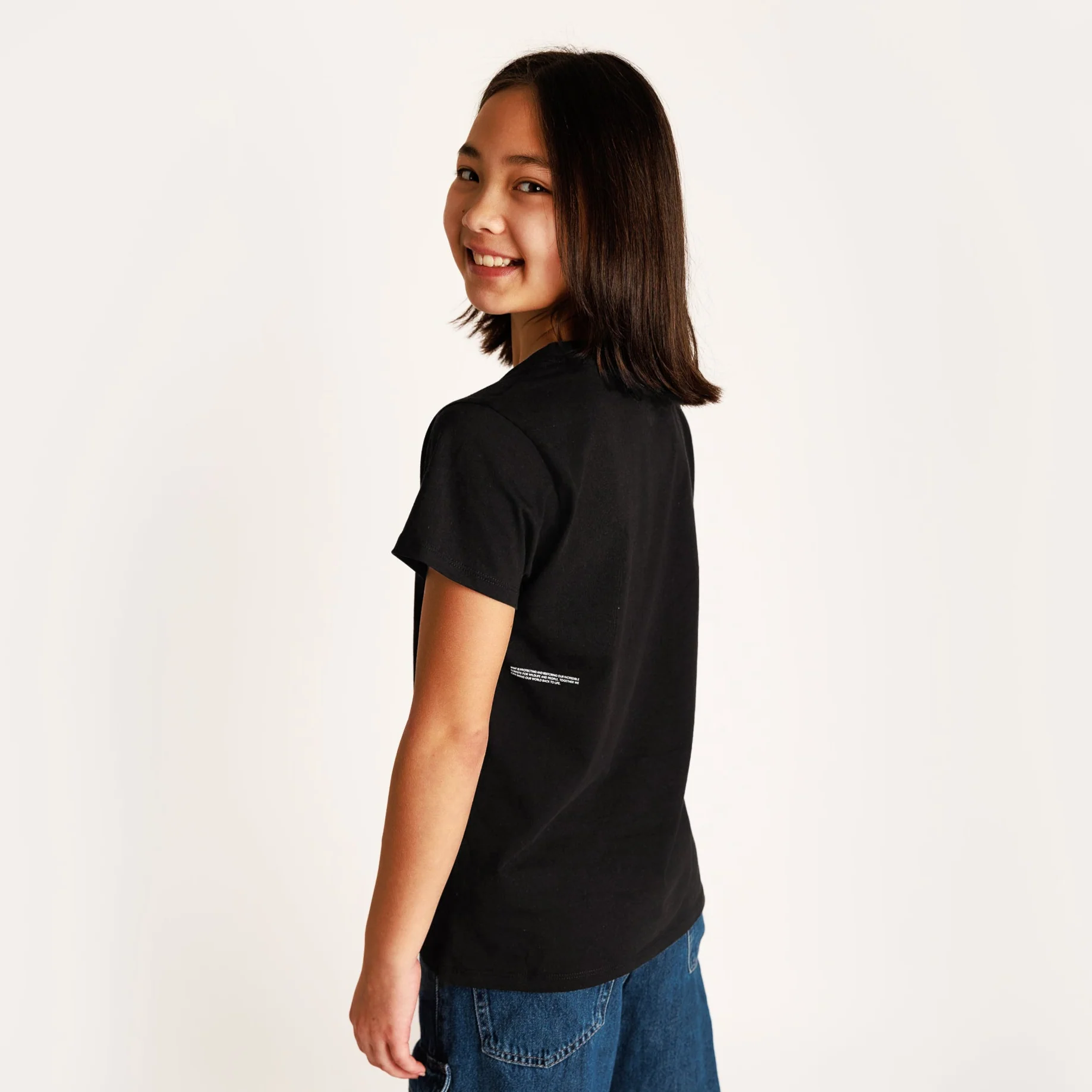 PANGAIA Kids T-shirt - Black - Image 3