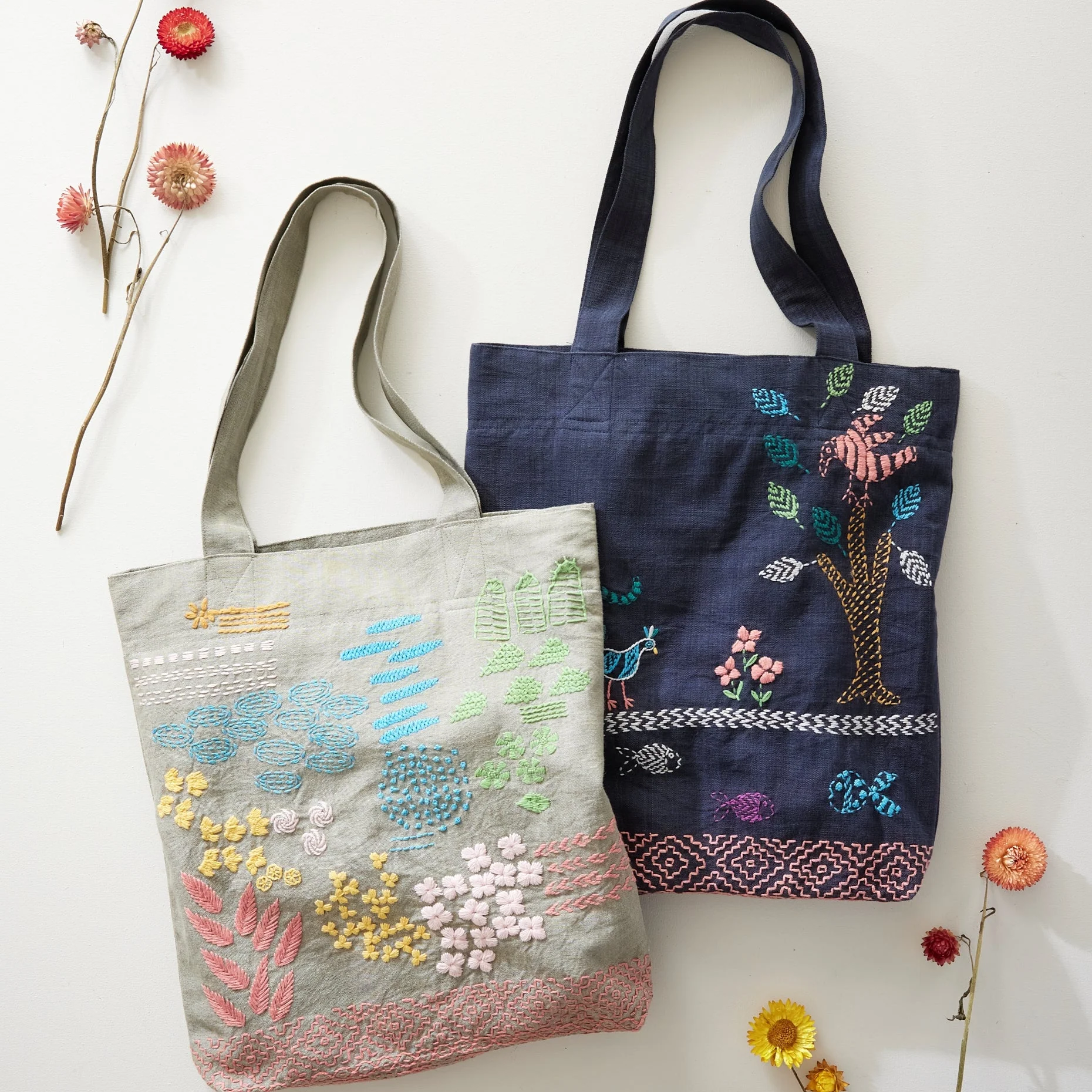 Rural Threads Tote Bag - Olive