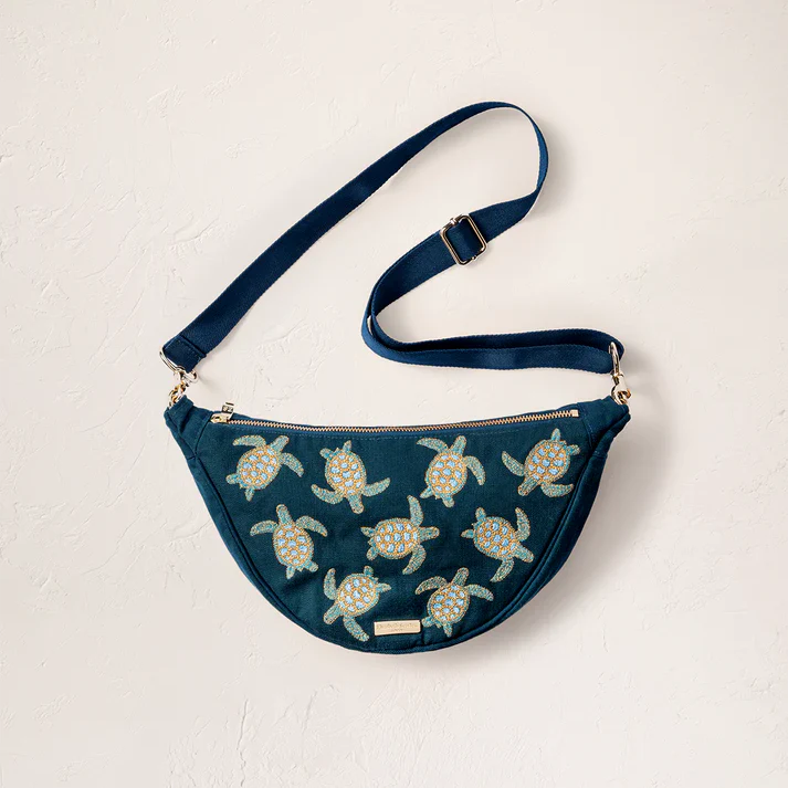 Turtle Crossbody Sling Bag - Marine Navy - Image 2
