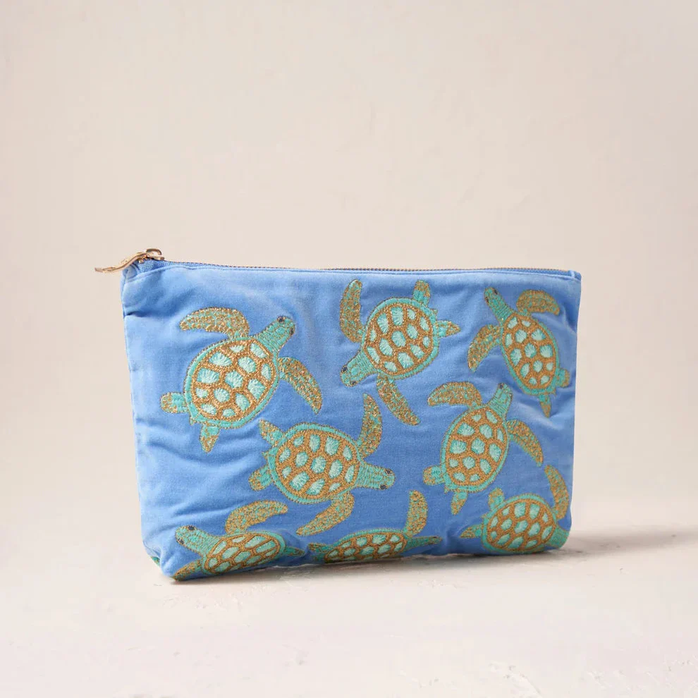 Turtle Everyday Pouch - Caribbean Blue - Image 3