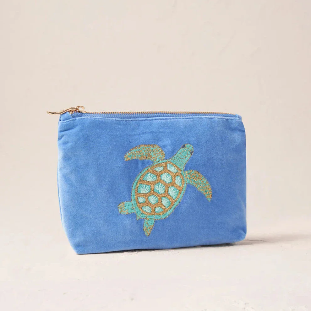 Turtle Mini Pouch - Caribbean Blue - Image 3
