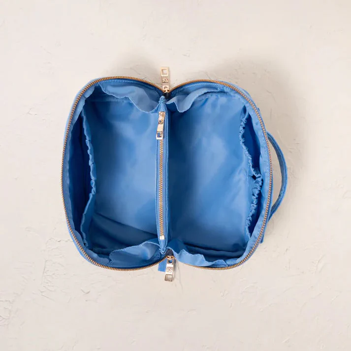 Turtle Open Flat Makeup Bag - Caribbean Blue - Image 2