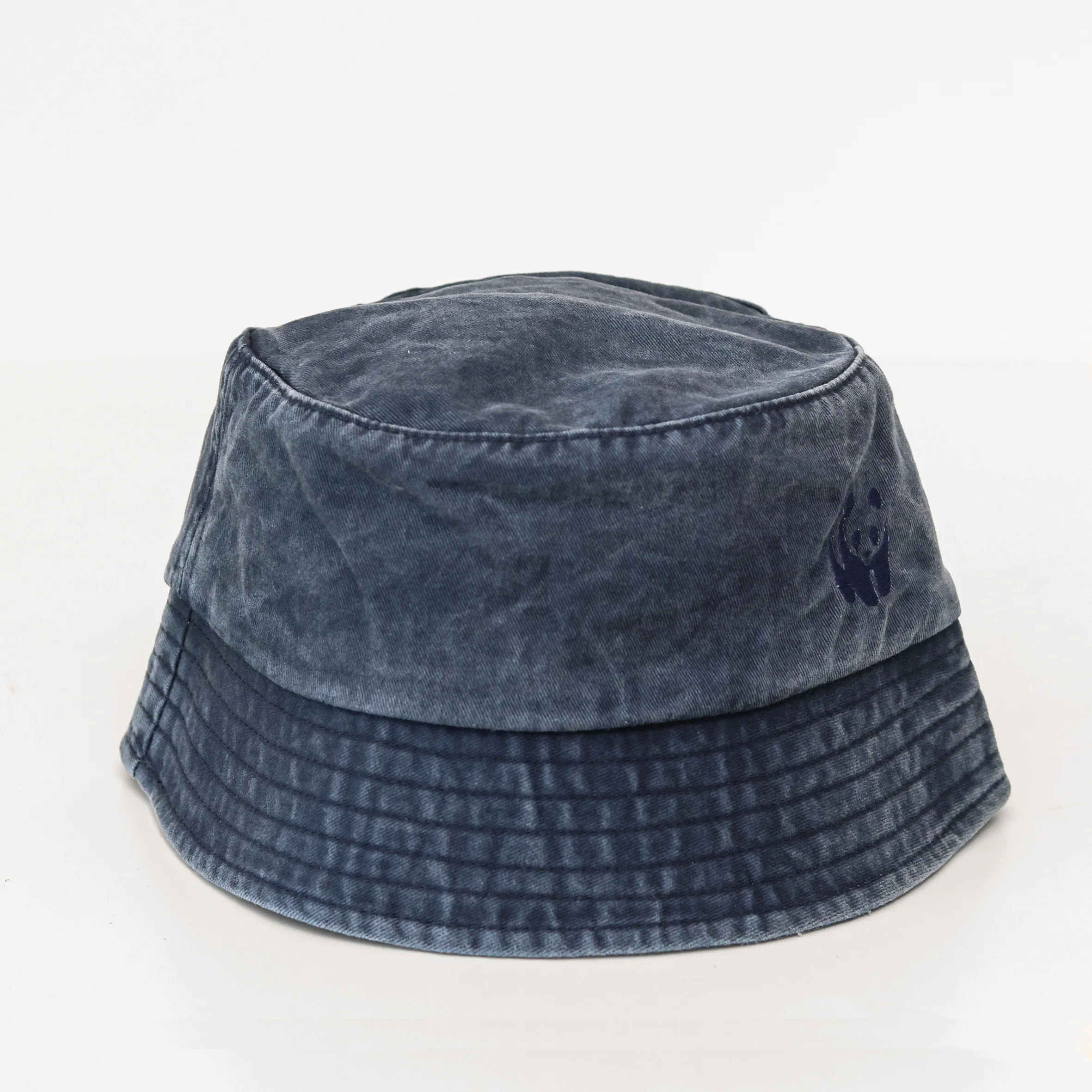 WWF Washed Effect Bucket Hat - Navy - Image 6