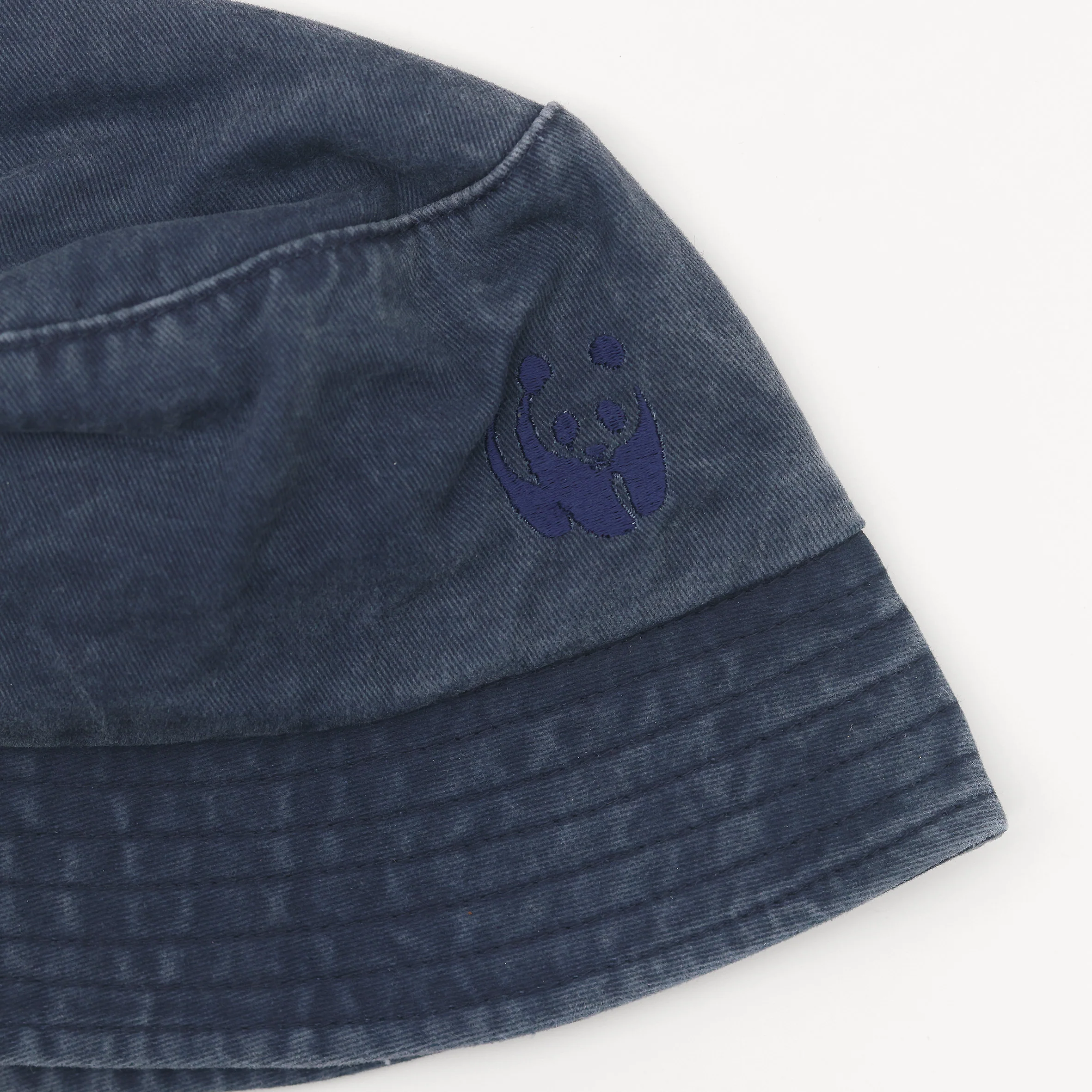 WWF Washed Effect Bucket Hat - Navy - Image 7