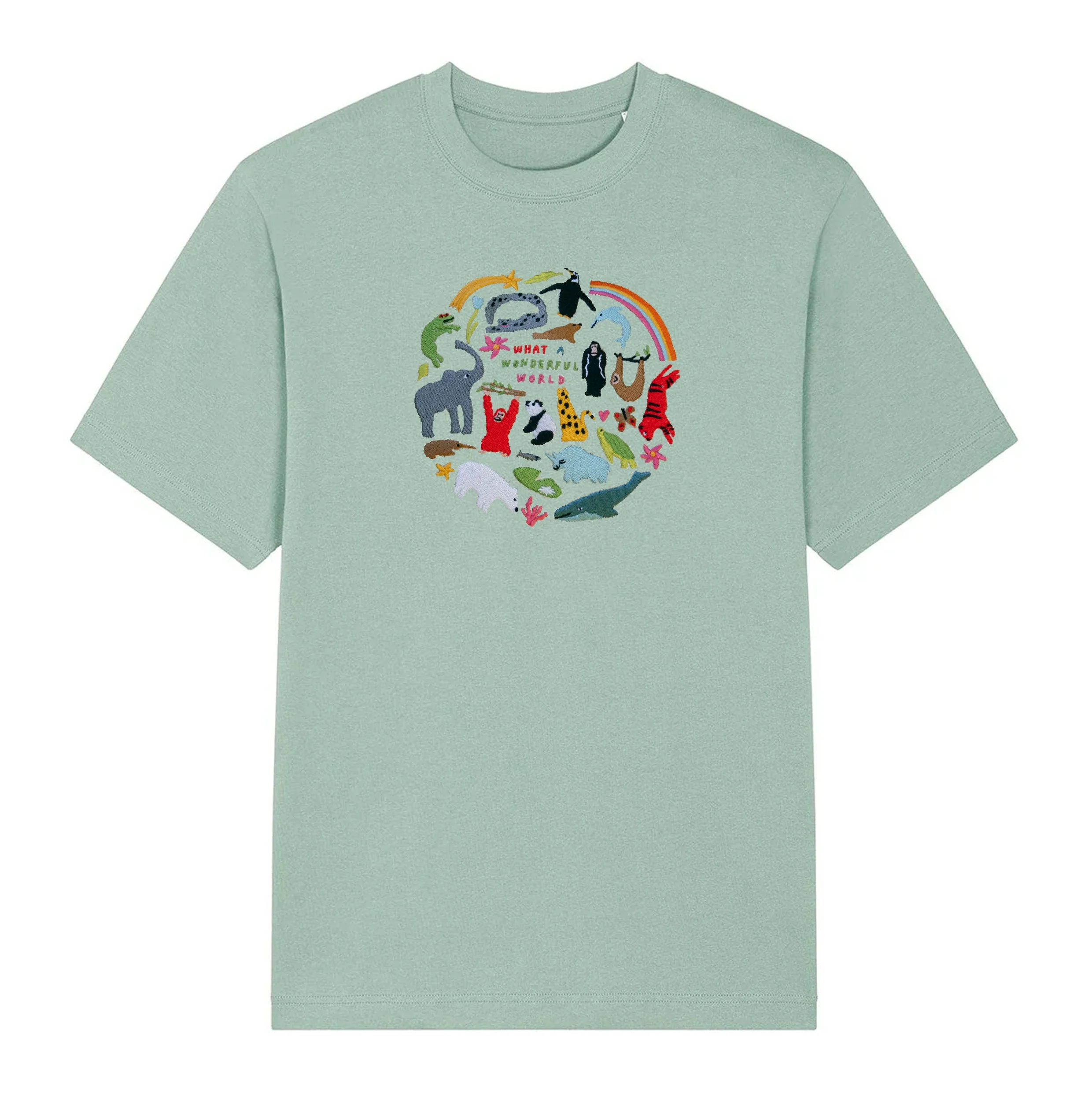 WWF Limited Edition 'What A Wonderful World' Embroidered Adults T-Shirt - Image 7