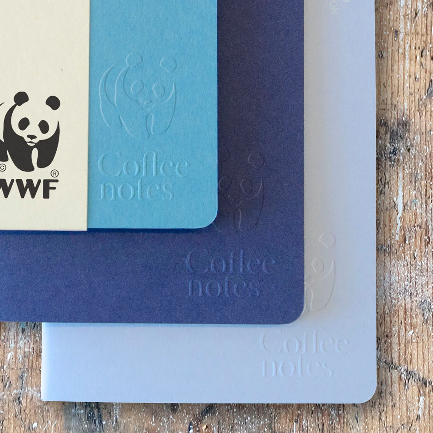 WWF x Coffeenotes Set of Three Stitched Notebooks - Splash - Image 2